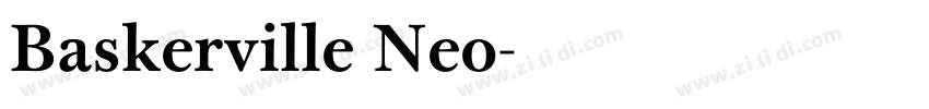 Baskerville Neo字体转换